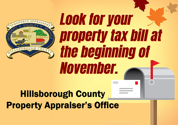 Look for Property Tax bills in Nov